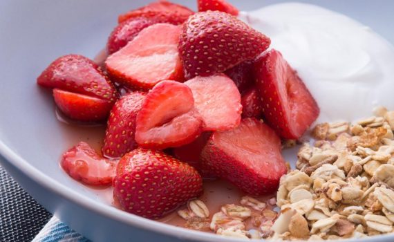 Strawberries Marinated in DYC ACV